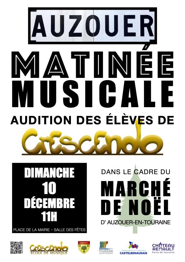 Affiche matine e musicale auzouer 10 12 2023